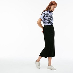[해외] Lacoste Womens Lacoste LIVE Contrast Bands Technical Jersey Long Skirt [라코스테원피스] BLACK (JF2712_031_20)