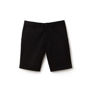 [해외] Lacoste Mens Slim Fit Stretch Gabardine Bermuda Shorts [라코스테바지] black (FH4665_031_24)