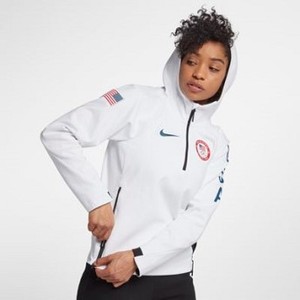 [해외] Nike Sportswear Tech Fleece Team USA [나이키자켓,나이키패딩] White/Obsidian (907626-100)
