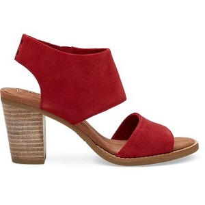 [해외] Toms Red Suede Womens Majorca Cutout Sandals [탐스 슬립온] (889556409976)