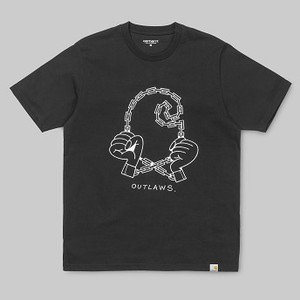 [해외] Carhartt WIP S/S Outlaws T-Shirt [칼하트커버올,칼하트바지,칼하트반바지] Black/White (I024753_89_02-ST-01)