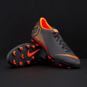 [해외] Nike Mercurial Vapor XII Club FG/MG - Black/Total Orange/White [나이키 축구화, 풋살화, 터프화] (174049)