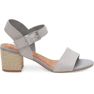 [해외] Toms Drizzle Grey Leather Womens Rosa Sandals [탐스 슬립온] (889556410231)