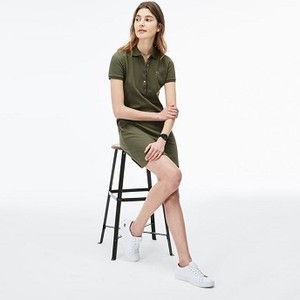 [해외] Lacoste Womens Stretch Mini Pique Polo Dress [라코스테원피스] army green (EF8470_02C_20)