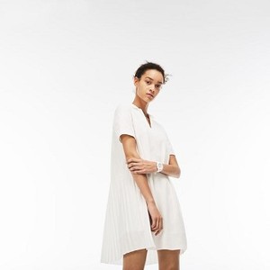 [해외] Lacoste Womens Pleated Panel Pique Polo Dress [라코스테원피스] AQUATIC/FLOUR (EF3044_U82_20)