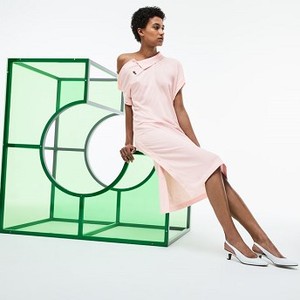 [해외] Lacoste Womens Fashion Show Asymmetrical Pique Polo Dress [라코스테원피스] flamingo (EF9687_T03_20)