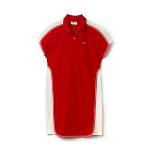 [해외] Lacoste Womens Made in France Pique Polo Dress [라코스테원피스] red/alice-flour-red (EF3098_GUL_24)