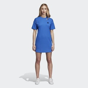 [해외] ADIDAS USA Womens Originals Fashion League Rib Tee Dress [아디다스원피스,아디다스치마] Hi-Res Blue (CE3724)