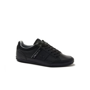 [해외] Lacoste nMens Chaymon Leather Sneakersn [라코스테스니커즈] BLACK/SILVER (35CAM0127_22F_01)