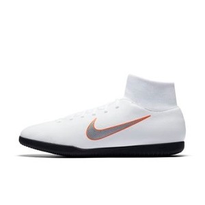 [해외] NIKE Nike MercurialX Superfly VI Club IC [나이키축구화,나이키풋살화] White/Total Orange/Metallic Cool Grey/Metallic Coo (AH7371-107)