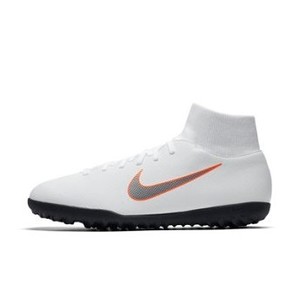 [해외] NIKE Nike MercurialX Superfly VI Club TF [나이키축구화,나이키풋살화] White/Total Orange/Metallic Cool Grey/Metallic Coo (AH7372-107)
