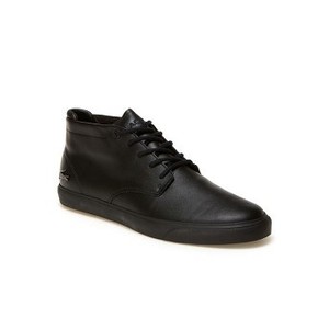 [해외] Lacoste Mens Espere Chukka Leather Sneakers [라코스테스니커즈] black/black (34CAM0013_02H_01)