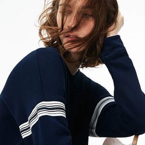 [해외] Lacoste Womens Contrast Bands Sweatshirt Dress [라코스테원피스] navy blue/vanilla plant (EF3085_2DF_24)
