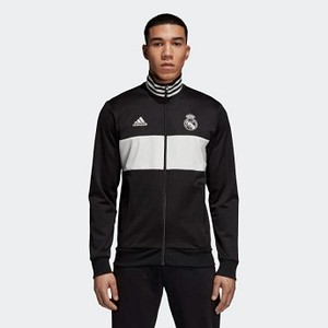[해외] ADIDAS USA Mens Soccer Real Madrid 3-Stripes Track Jacket [아디다스자켓,아디다스패딩] Black/Core White (CW8698)