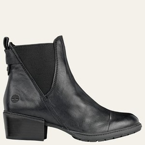 [해외] Timberland Womens Sutherlin Bay Stretch Chelsea Boots [팀버랜드 부츠] Black Full-Grain (A1T84015)