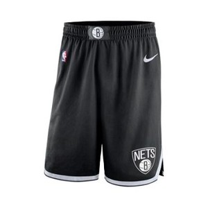 [해외] NIKE Brooklyn Nets Nike Icon Edition Authentic [나이키반바지] Black/White (brooklyn-nets-icon-edition-authentic-mens-nba-shor)