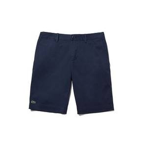 [해외] Lacoste Mens Slim Fit Stretch Cotton Gabardine Bermuda Shorts [라코스테바지] NAVY BLUE (FH7422_166_24)