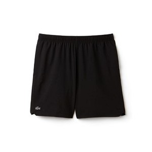 [해외] Lacoste Mens SPORT Technical Tennis Shorts [라코스테바지] black/trade wind blue (GH3137_PX7_24)