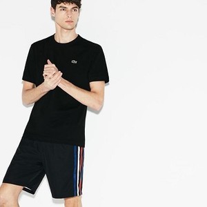 [해외] Lacoste Mens SPORT Tennis Shorts [라코스테바지] black/navy-white-red (GH3134_JMY_20)