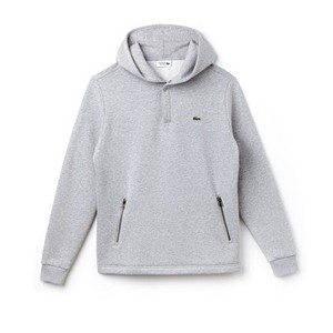 [해외] Lacoste Mens SPORT Hooded Tennis Sweatshirt [라코스테맨투맨] silver chine/fluo zest (SH3314_E4S_24)