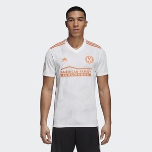 [해외] ADIDAS USA Mens Soccer Atlanta United FC Away Replica Jersey [아디다스축구유니폼] White/Light Solid Grey/Trace Orange (CD3631)