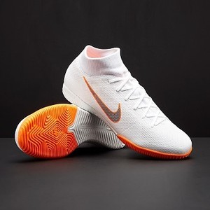 [해외] Nike Mercurial SuperflyX VI Academy IC - White/Metallic Cool Grey/Total Orange [나이키 축구화, 풋살화, 터프화] (182866)
