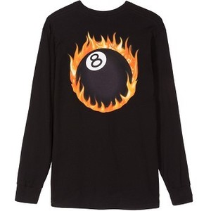 [해외] Stussy FIREBALL L/SL 티셔츠 [스투시반팔티,스투시티셔츠] (1994225_BLAC_2)