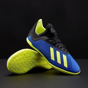 [해외] adidas Kids X Tango 18.3 IN - Football Blue/Solar Yellow/Core Black [아디다스축구화,아디다스풋살화] (185730)