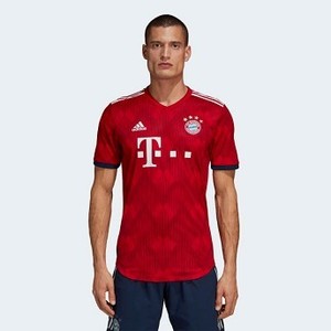 [해외] ADIDAS USA Mens Soccer FC Bayern Home Authentic Jersey [아디다스축구유니폼] Fcb True Red/Strong Red/White (CF5432)