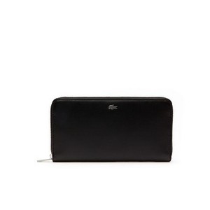 [해외] Lacoste Mens Fitzgerald Zip Colorblock Leather 6 Card Wallet [라코스테지갑,라코스테시계] BLACK BREEN (NH2662FN_A34_24)