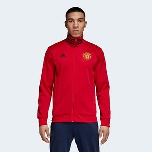 [해외] ADIDAS USA Mens Soccer Manchester United 3-Stripes Track Jacket [아디다스자켓,아디다스패딩] Real Red/Black (CW7668)