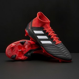 [해외] adidas Predator 18.3 FG - Core Black/White/Red [아디다스축구화,아디다스풋살화] (185807)