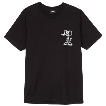 [해외] Stussy Mouse 티셔츠 [스투시반팔티,스투시티셔츠] (1904265_BLAC_1)