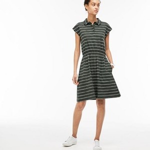[해외] Womens Fitted Polo Dress [라코스테 LACOSTE] green (EF3090-51-132)