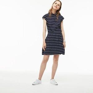 [해외] Womens Fitted Polo Dress [라코스테 LACOSTE] blue (EF3090-51-YZQ)