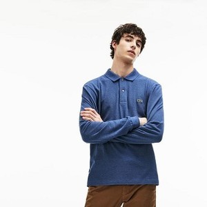 [해외] classic fit long-sleeve Polo Shirt in marl petit pique [라코스테 LACOSTE] blue chine (L1313-51-RUQ)