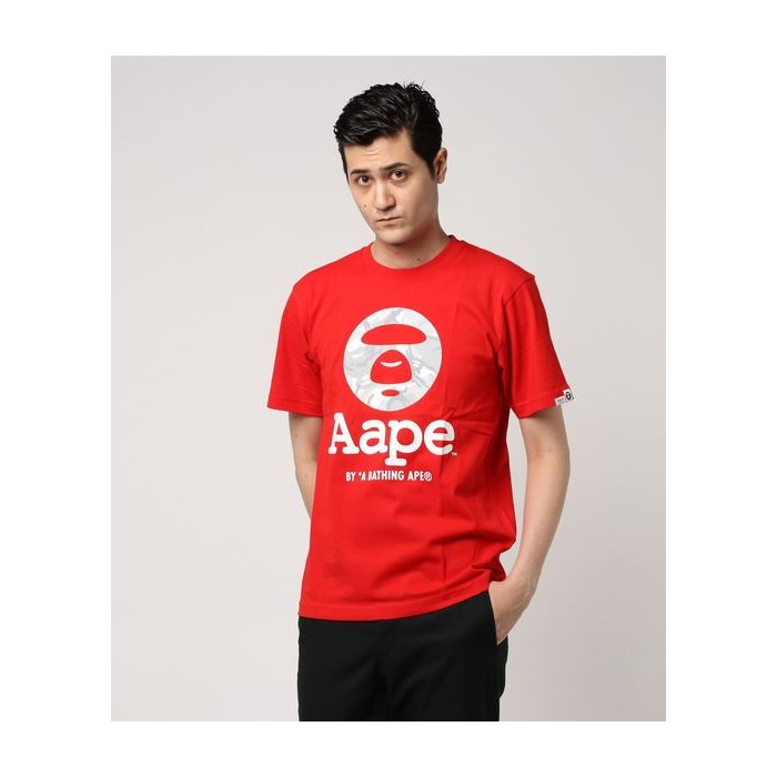 [해외] BAPE AAPE LOOSE BASIC 티셔츠 [베이프] 레드 (28660996_19_d_215)