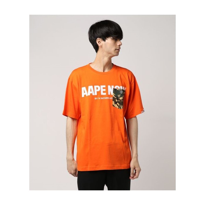 [해외] BAPE AAPE BEATS FANCY 티셔츠 [베이프] 오렌지 (28660958_32_d_215)