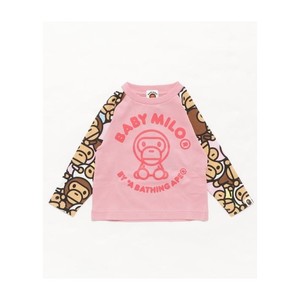 [해외] BAPE ALL BABY MILO MULTI LONG SLEEVE 티셔츠 K [베이프] 핑크 (33485713_26_d_215)