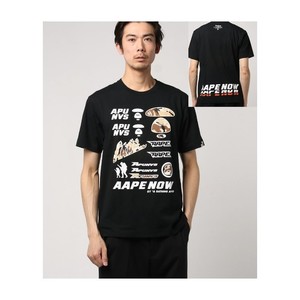 [해외] BAPE AAPE LOOSE THEME 티셔츠 [베이프] 블랙 (28661009B_8_D_215)