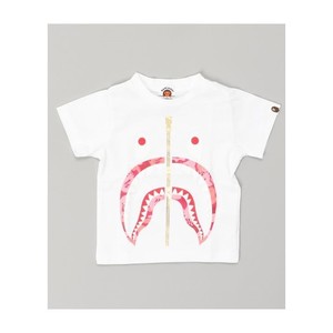 [해외] BAPE FIRE CAMO SHARK 티셔츠 K [베이프] 화이트/핑크 (38593208_252_d_215)