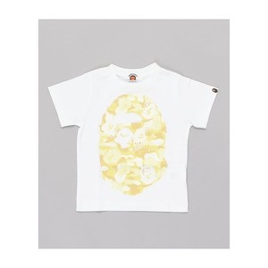 [해외] BAPE FIRE CAMO BIG APE HEAD 티셔츠 K [베이프] 화이트/옐로우 (38593207_251_d_215)