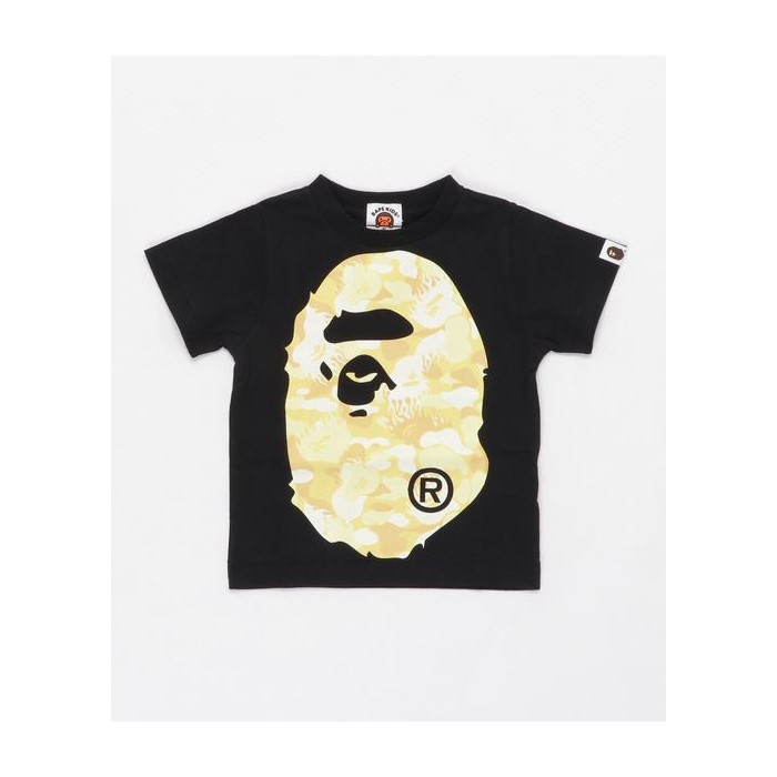 [해외] BAPE FIRE CAMO BIG APE HEAD 티셔츠 K [베이프] 블랙/옐로우 (38593207_333_d_215)