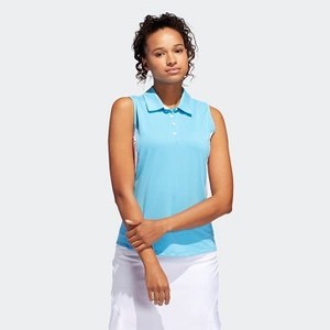 [해외] Womens Golf Ultimate365 Climacool Polo Shirt [아디다스 탱크탑] Bright Cyan (DQ0550)