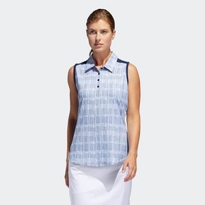 [해외] Womens Golf Ultimate365 Printed Polo Shirt [아디다스 탱크탑] Aero Blue (DQ0489)