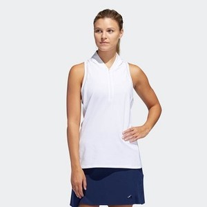 [해외] Womens Golf Sleeveless Polo Shirt [아디다스 탱크탑] White (DX0009)