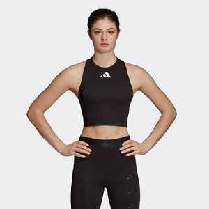 [해외] Womens Athletics adidas Athletics Pack Cropped Tank Top [아디다스 탱크탑] Black (DT9402)
