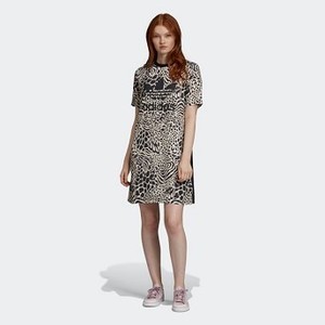 [해외] Womens Originals Allover Print Tee Dress [아디다스 스커트] Ecru Tint/Black (DV0120)