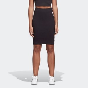 [해외] Womens Originals Styling Complements Midi Skirt [아디다스 스커트] Black (DW3903)