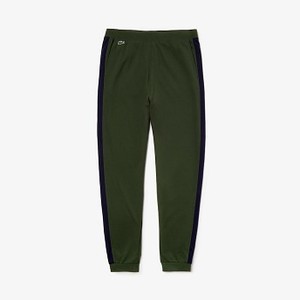 [해외] Mens Pique Fleece Sweatpants [라코스테 바지] Khaki Green/Navy Blue (XH4376-51)